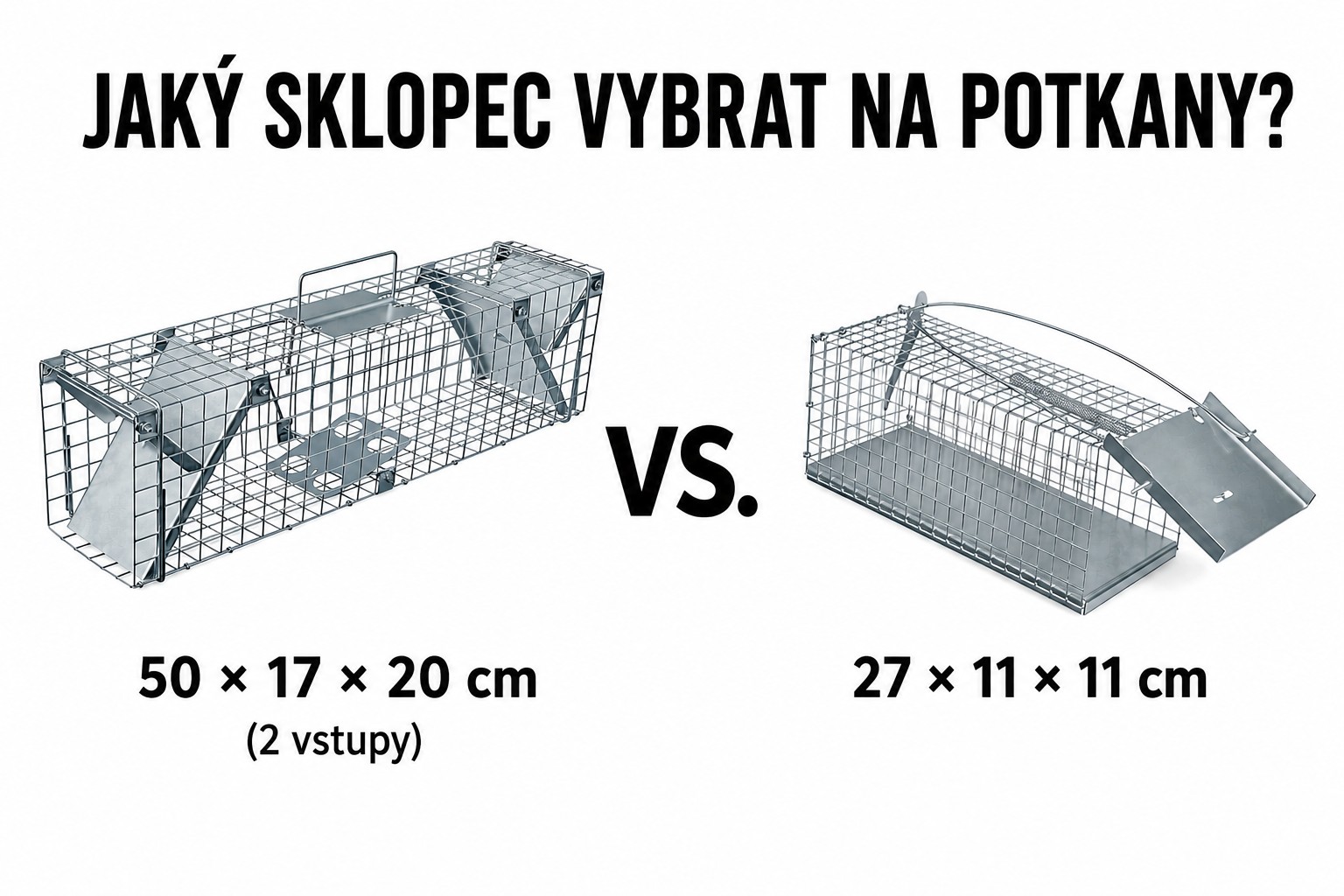 🪤 Malý nebo velký sklopec na potkany? Který se opravdu vyplatí?