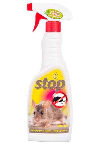 STOP MYŠÍM - pachový odpuzovač hlodavců 500 ml.