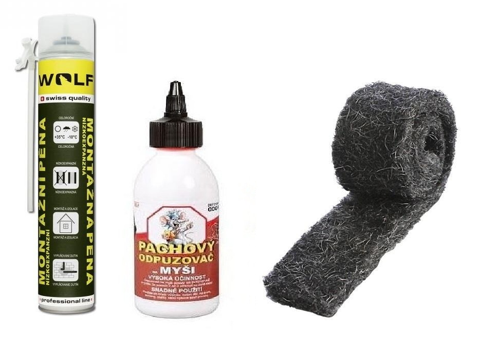 Utěsňovací sada proti hlodavcům 3v1