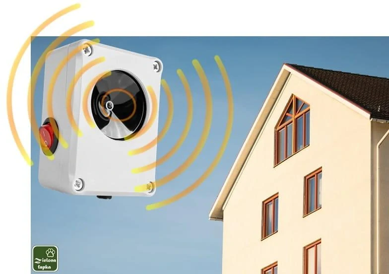 Profesionální odpuzovač kun a myší -dosah 1500m2  STRONG -C100