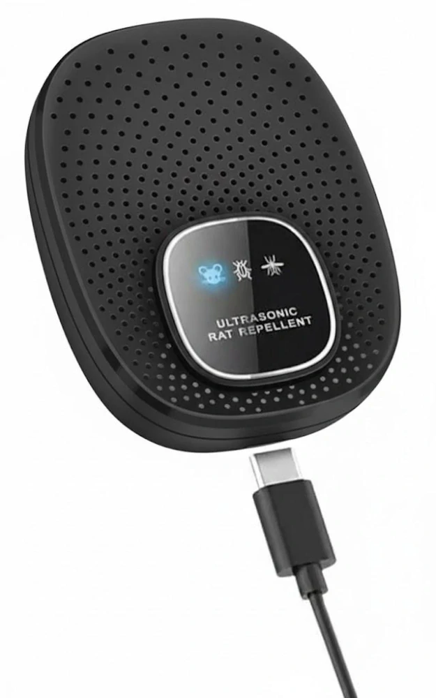 USB elektrický ultrazvukový odpuzovač kun, hlodavců a hmyzu