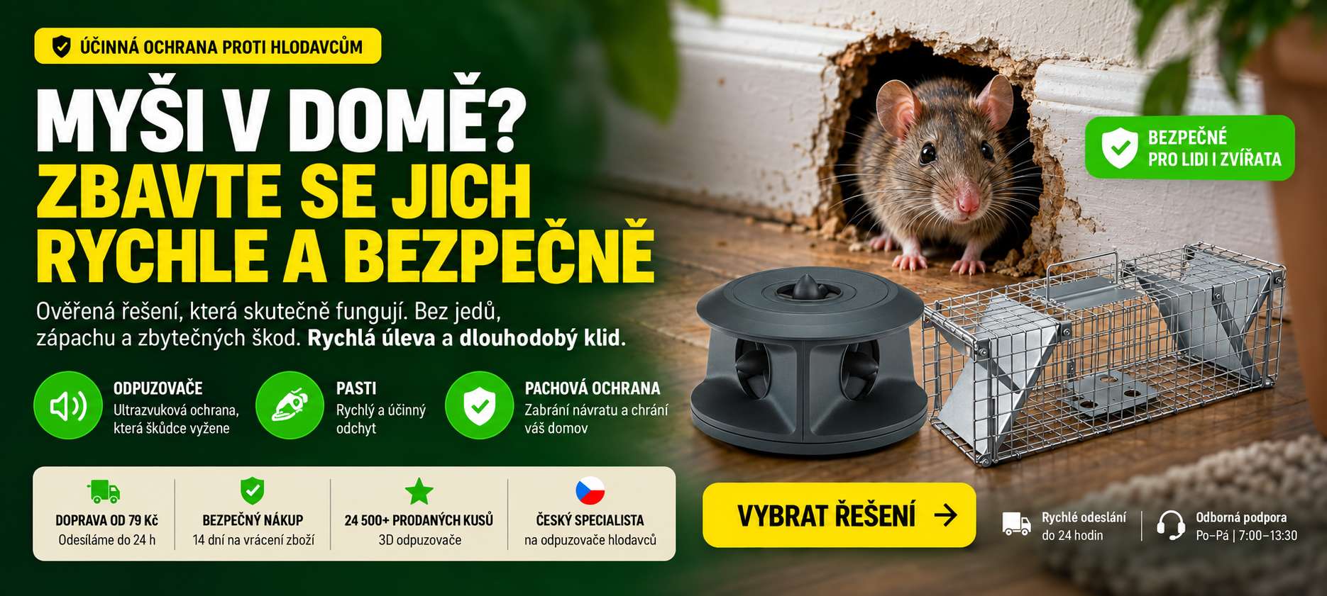 Jak se zbavit myší?